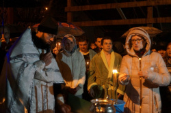 Православная молодежь празднует Крещение