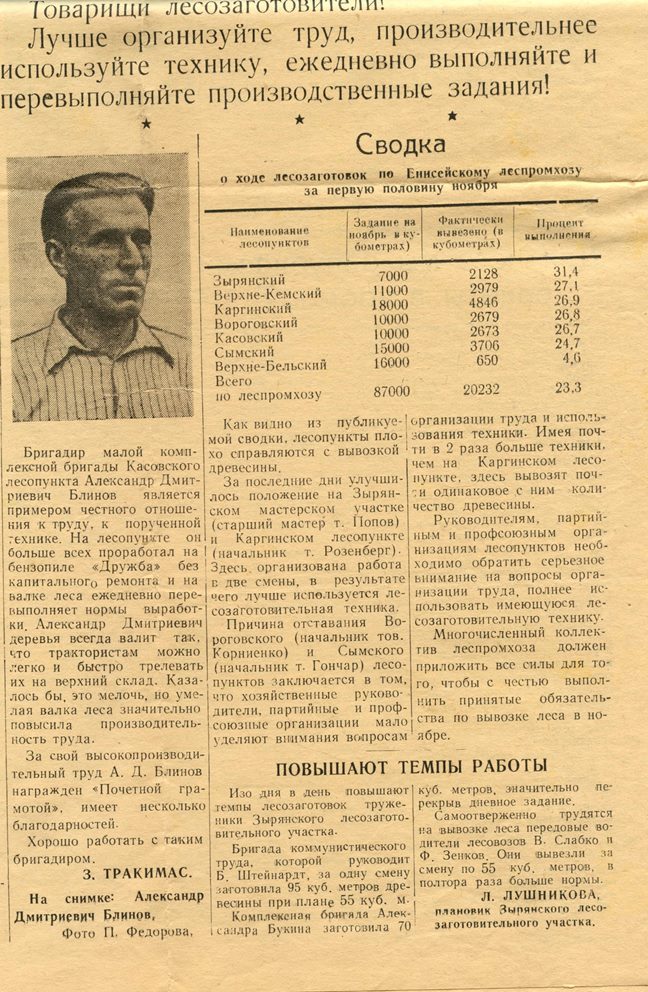 Газета Енисейская Правда от 17 ноября 1959 года