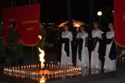 В Геленджике  в ночь с 21 на 22 июня прошла акция "Свеча памяти"